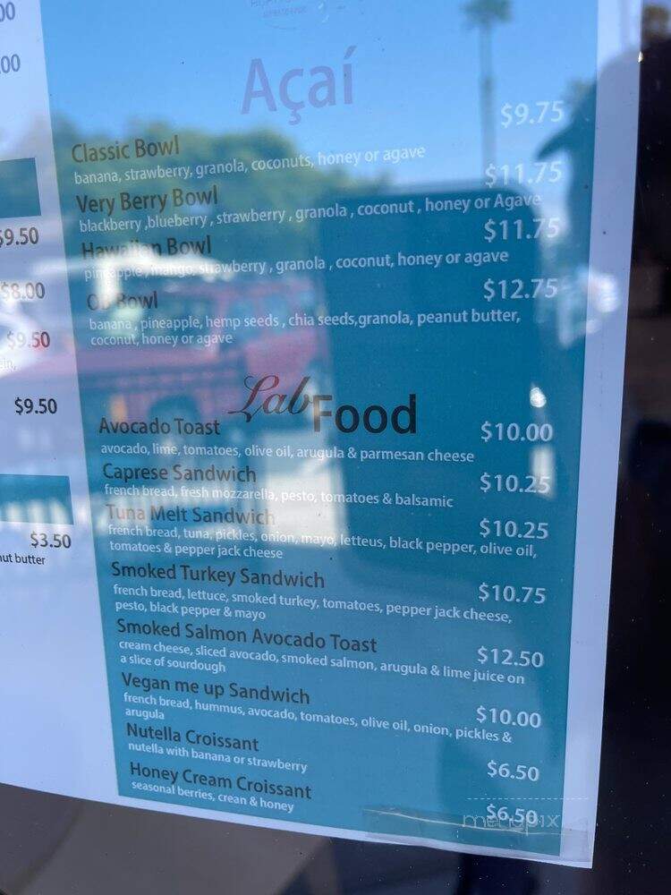 The Espresso Lab - San Diego, CA menu_pic