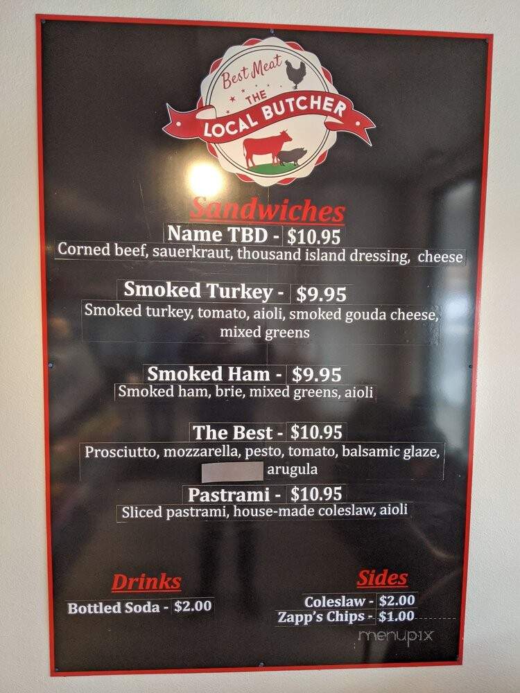 The Local Butcher - Denver, CO menu_pic