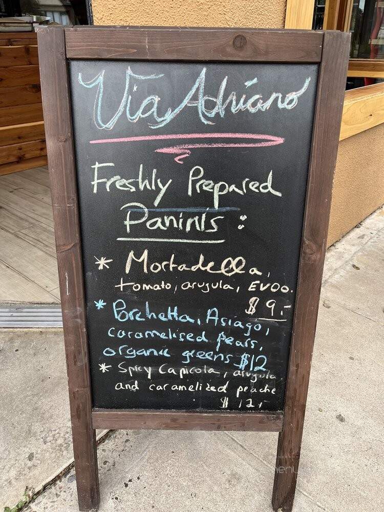Via Adriano - San Diego, CA menu_pic