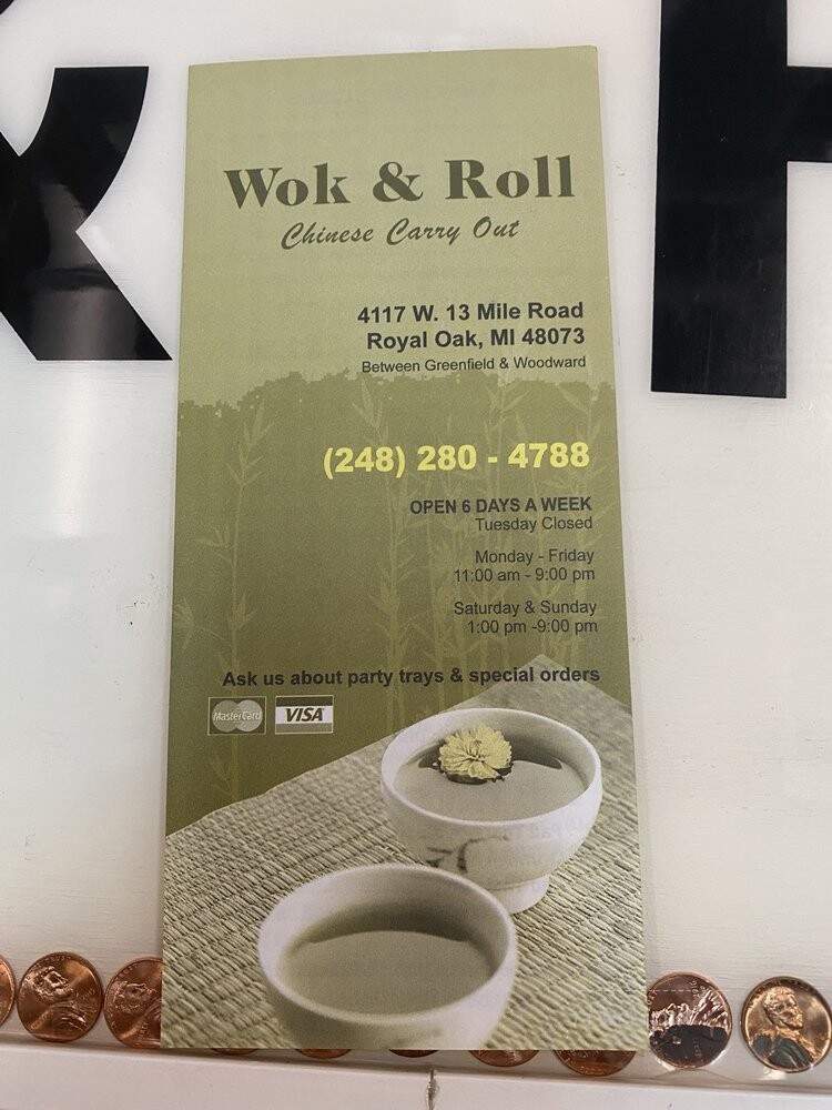 Wok & Roll - Royal Oak, MI menu_pic