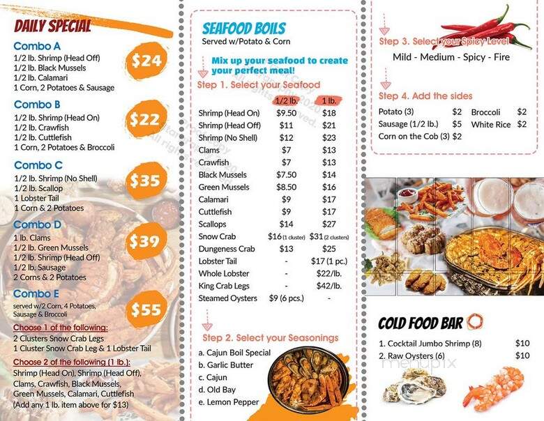 Cajun Boil - Salt Lake City, UT menu_pic