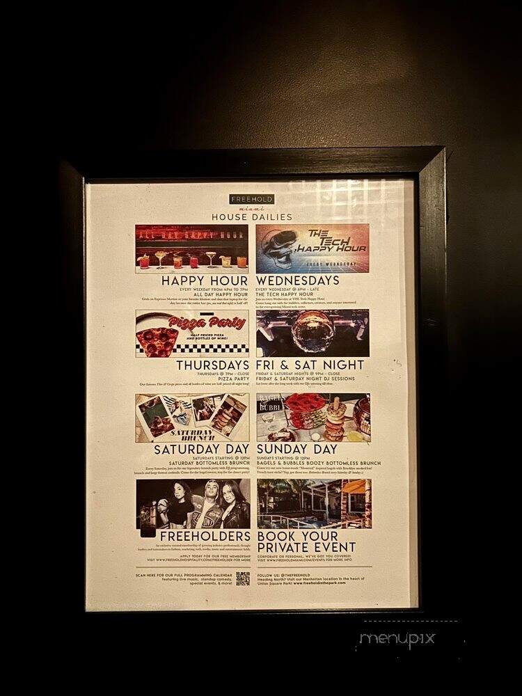 Freehold Miami - Miami, FL menu_pic