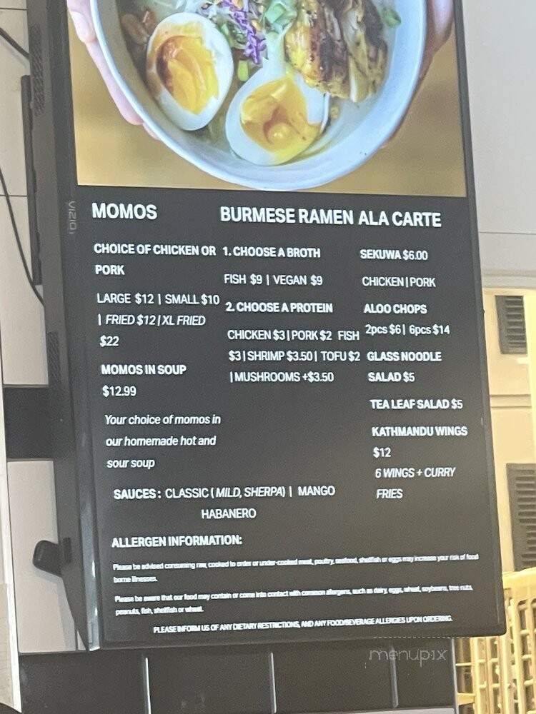 Kathmandu Momo Station - Omaha, NE menu_pic