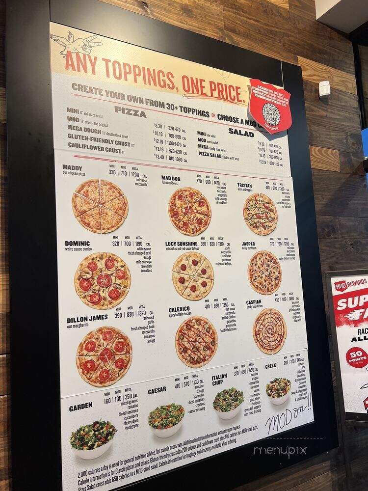 MOD Pizza - Houston, TX menu_pic