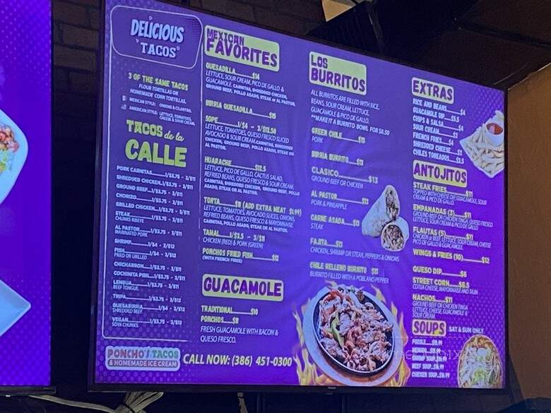 Poncho's Tacos - Daytona Beach, FL