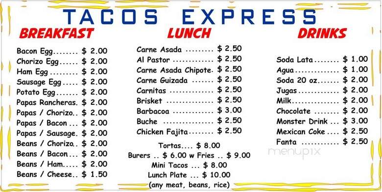 Tacos Express - San Antonio, TX