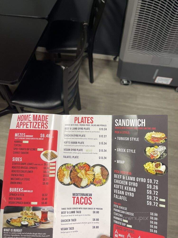 The Spinning Gyro - Albany, NY menu_pic