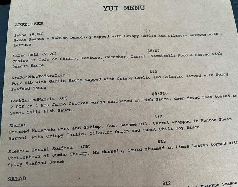 YUI - Portland, OR menu_pic