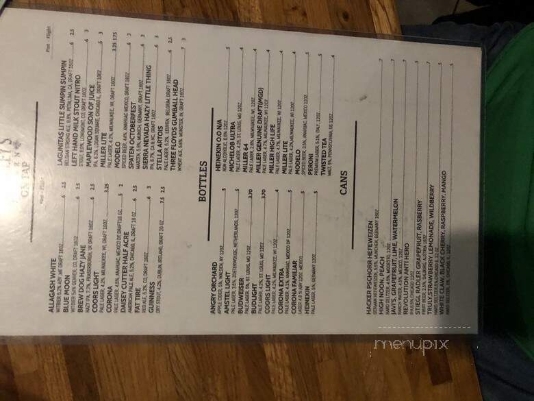 Dunkley's Tavern - Addison, IL menu_pic