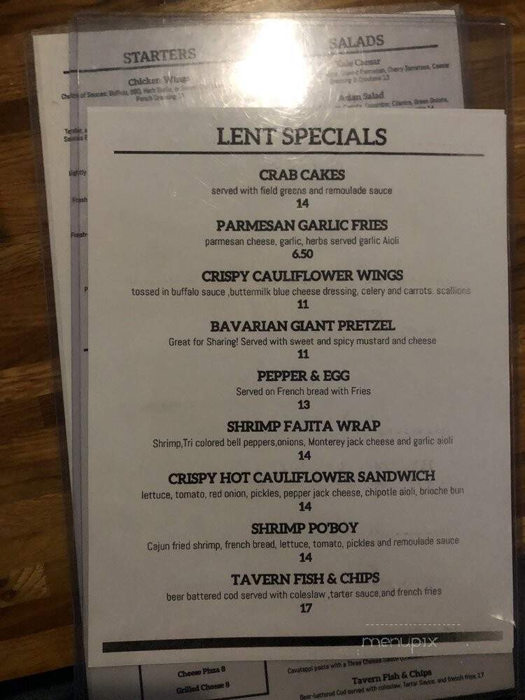 Dunkley's Tavern - Addison, IL menu_pic