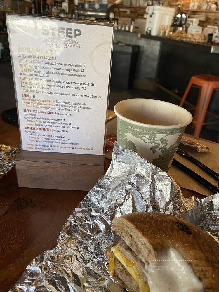Steep Brewing and Coffee - Keystone, CO menu_pic