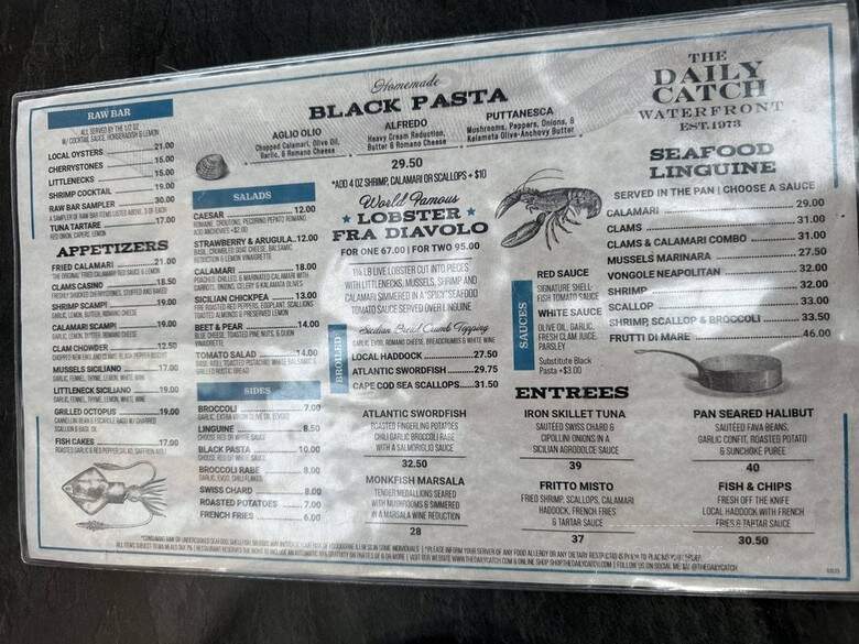 The Daily Catch - Boston, MA menu_pic