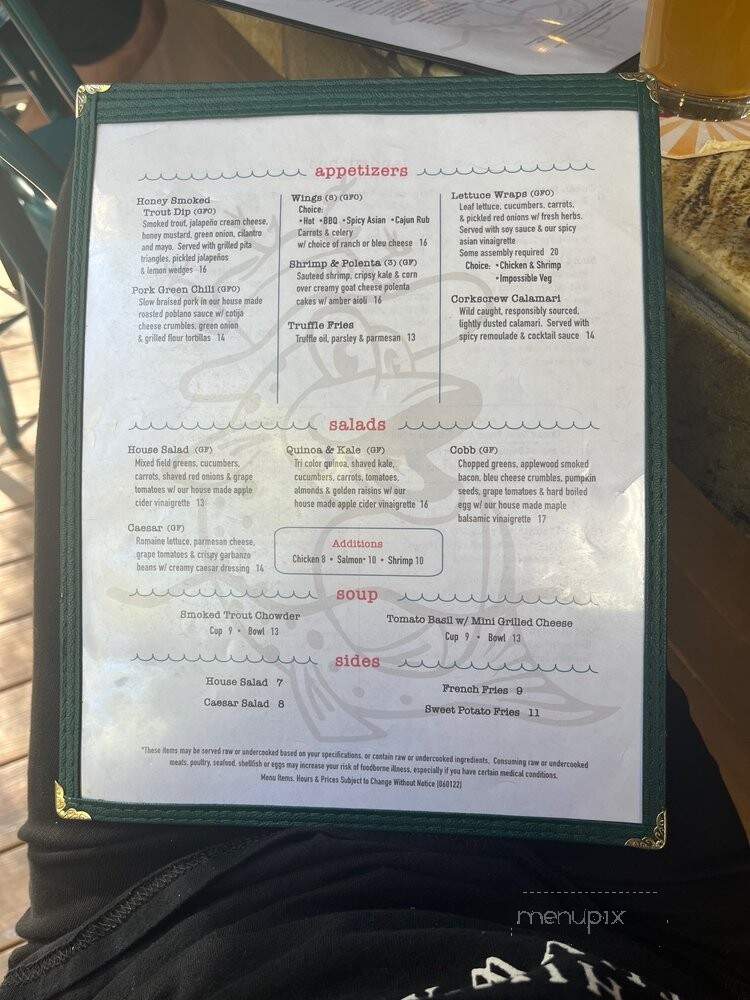 The Tipsy Trout - Basalt, CO menu_pic