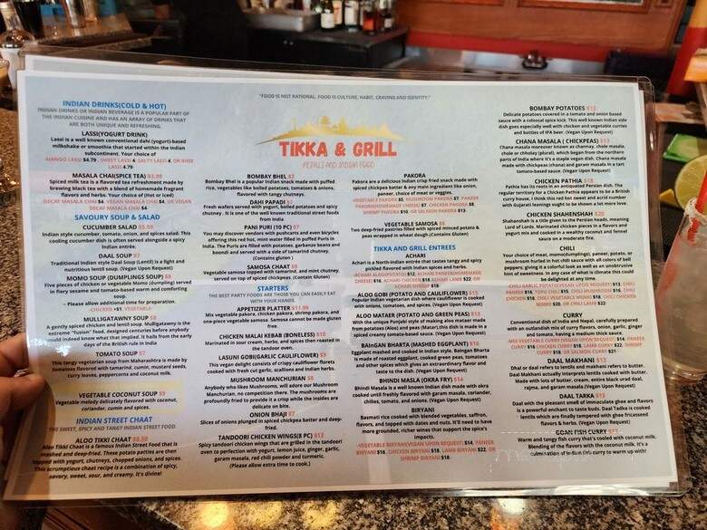 Tikka and Grill - Denver, CO menu_pic