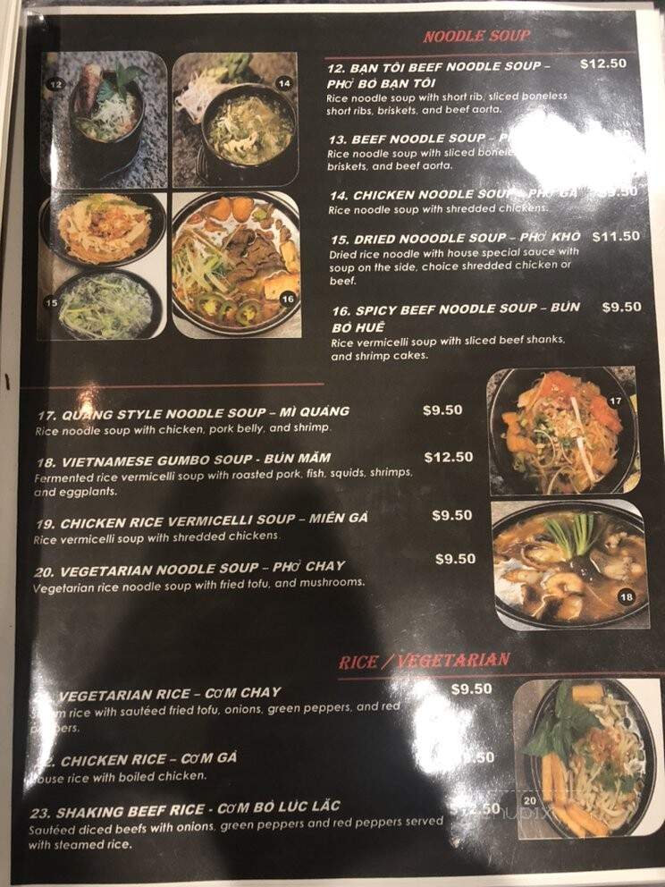 Ban Toi Restaurant - Boston, MA menu_pic