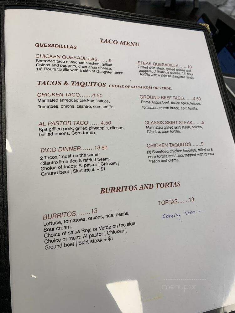 Culinary Gangster - Glenview, IL menu_pic