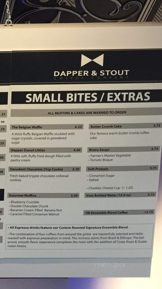 Dapper & Stout Coffee Company - Phoenix, AZ menu_pic