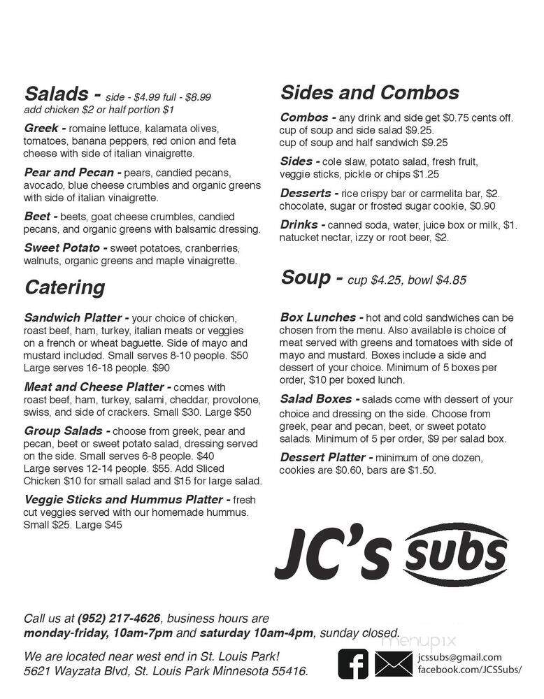 JC's Subs - St. Louis Park, MN