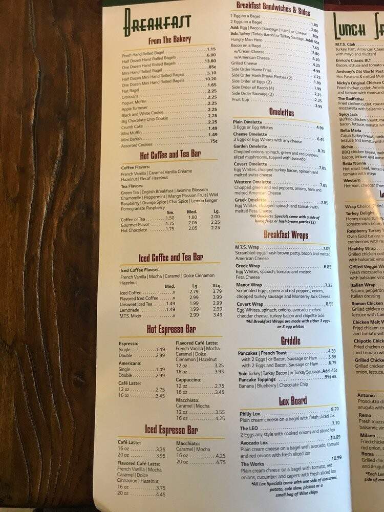 My Three Sons Bagel Cafe - Garden City South, NY menu_pic