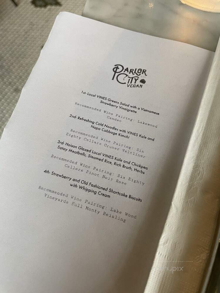 Parlor City Vegan - Binghamton, NY menu_pic