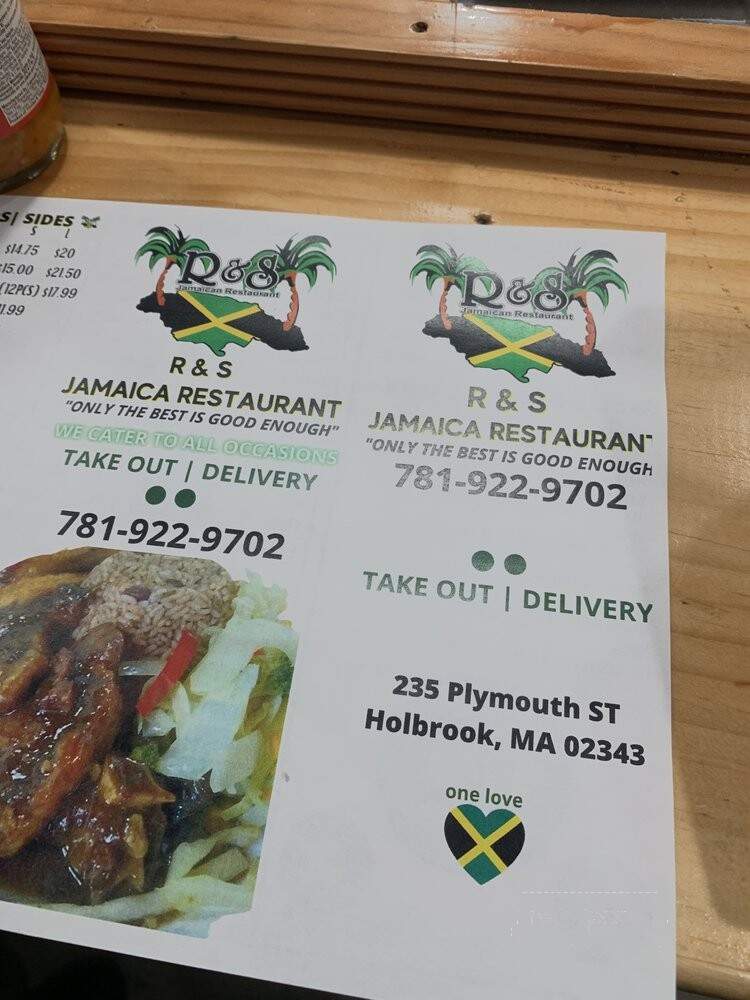 R & S Jamaican Restaurant - Boston, MA menu_pic