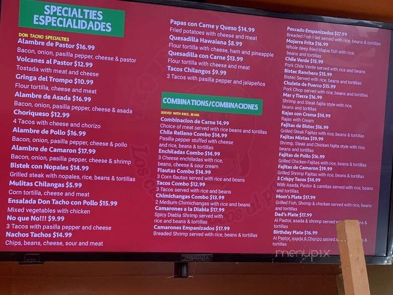 Taqueria Don Tacho - Lompoc, CA menu_pic