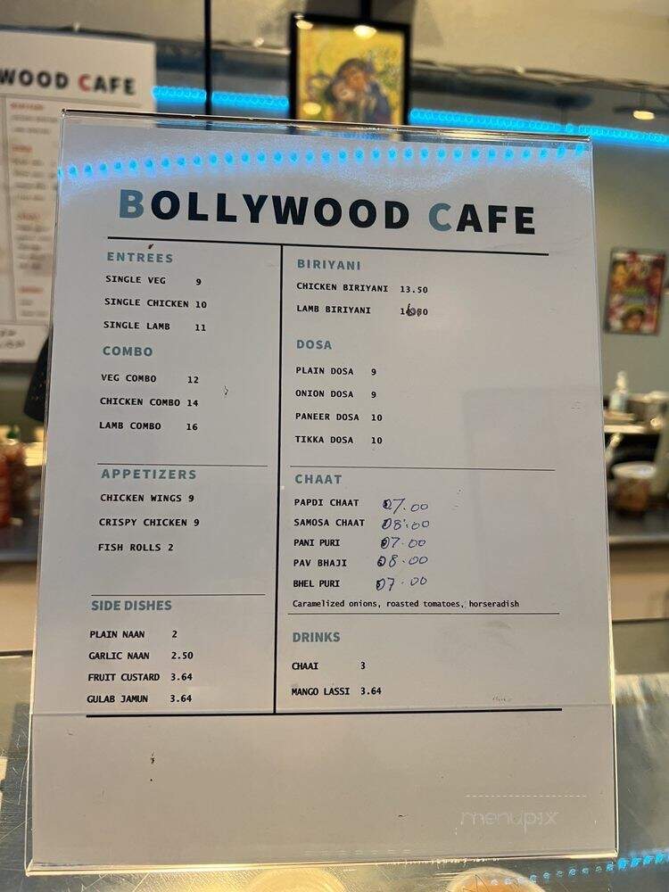 Bollywood Cafe - Berkeley, CA menu_pic