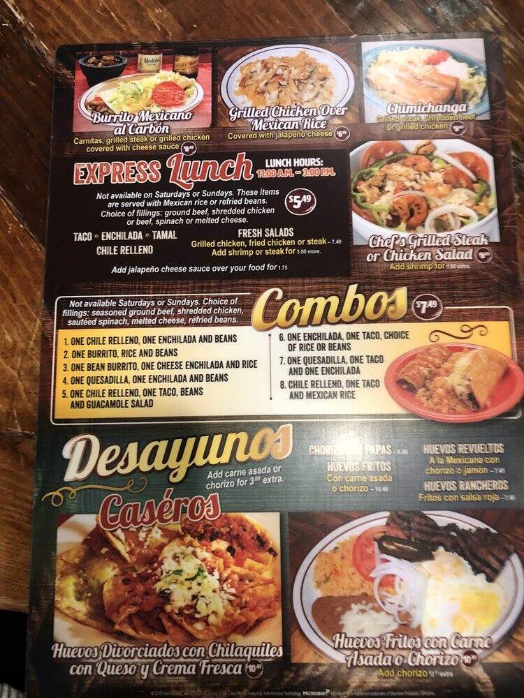 Casa Country Mexican Grill & Tequileria - Madison, TN menu_pic