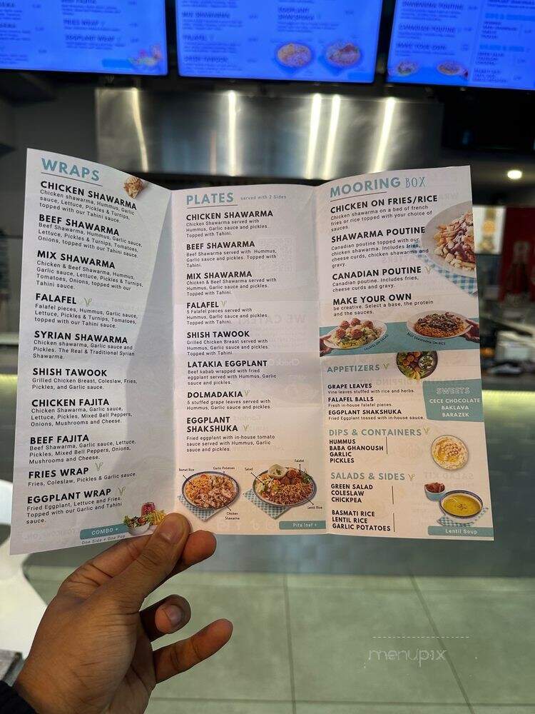 Mooring Eats - Toronto, ON menu_pic