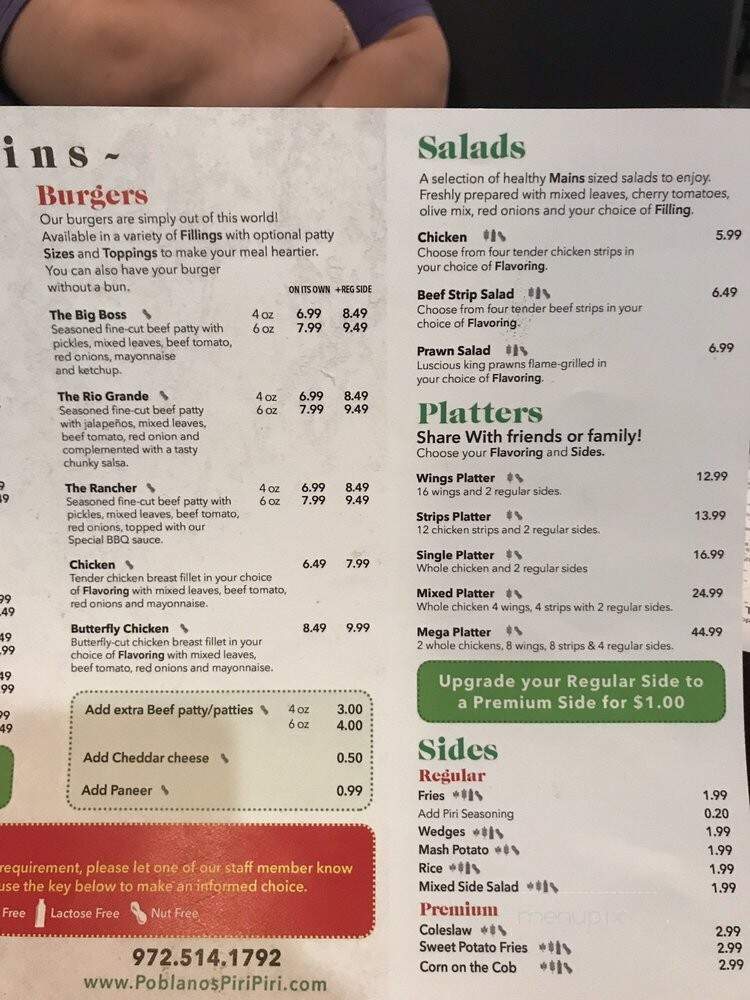 Poblanos Piri Piri - Irving, TX menu_pic