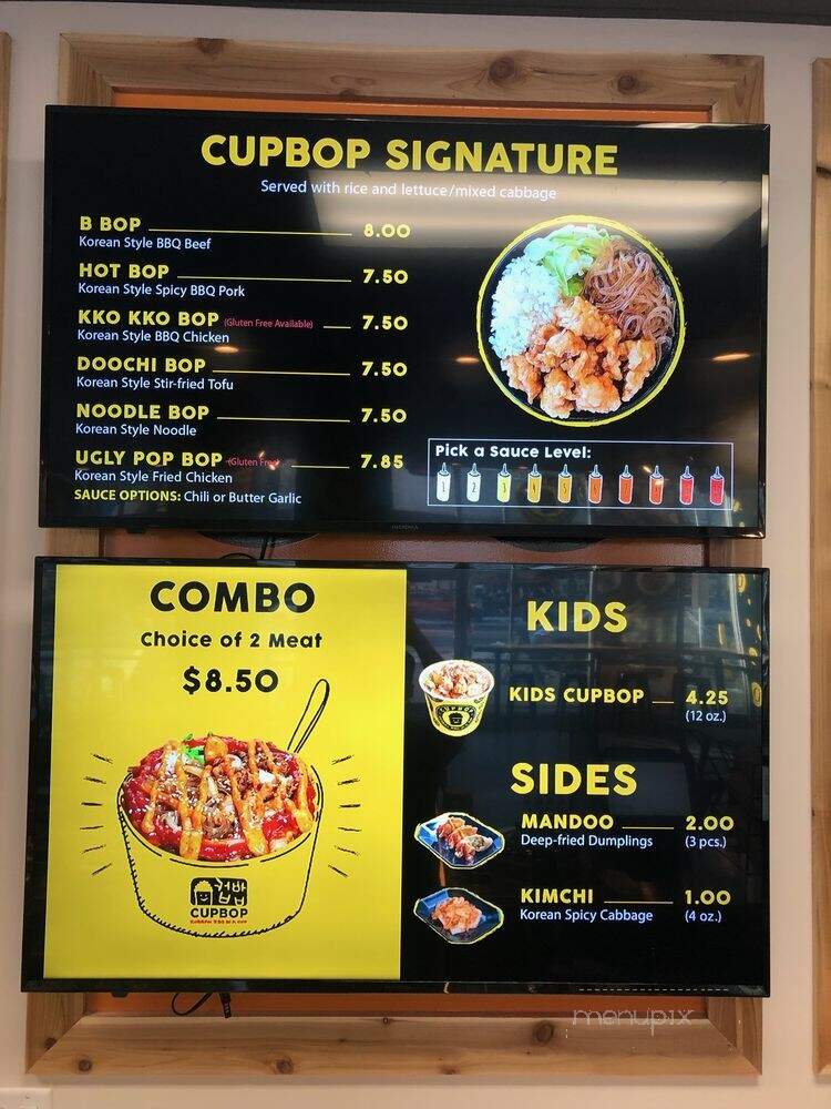 Cupbop - Salt Lake City, UT menu_pic