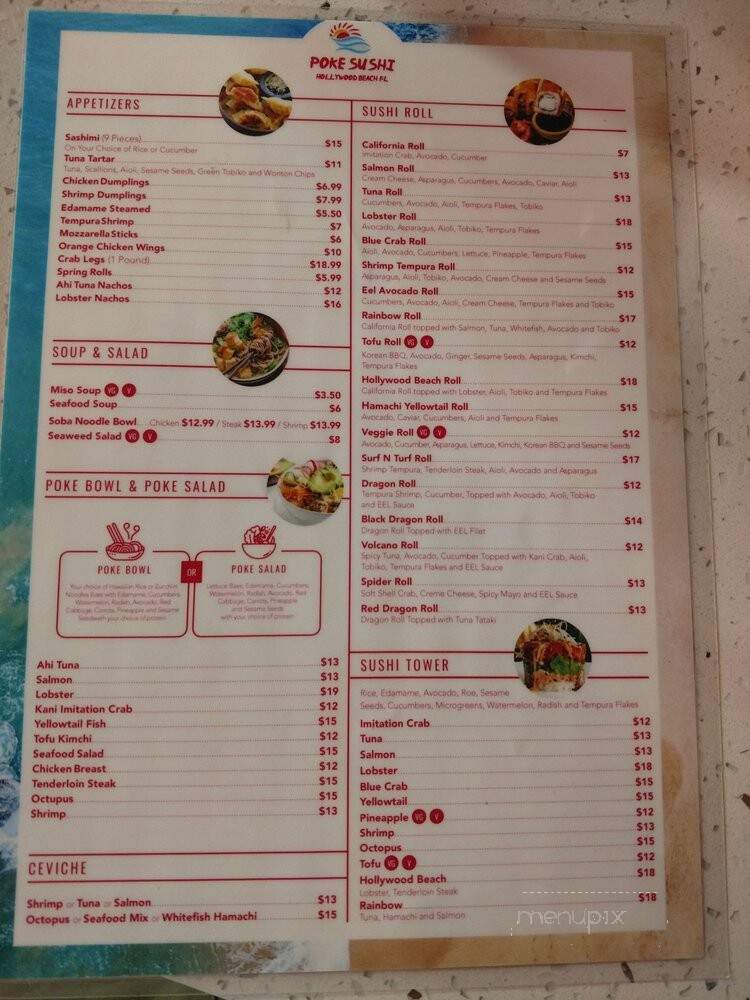 Poke Sushi - Hollywood, FL menu_pic