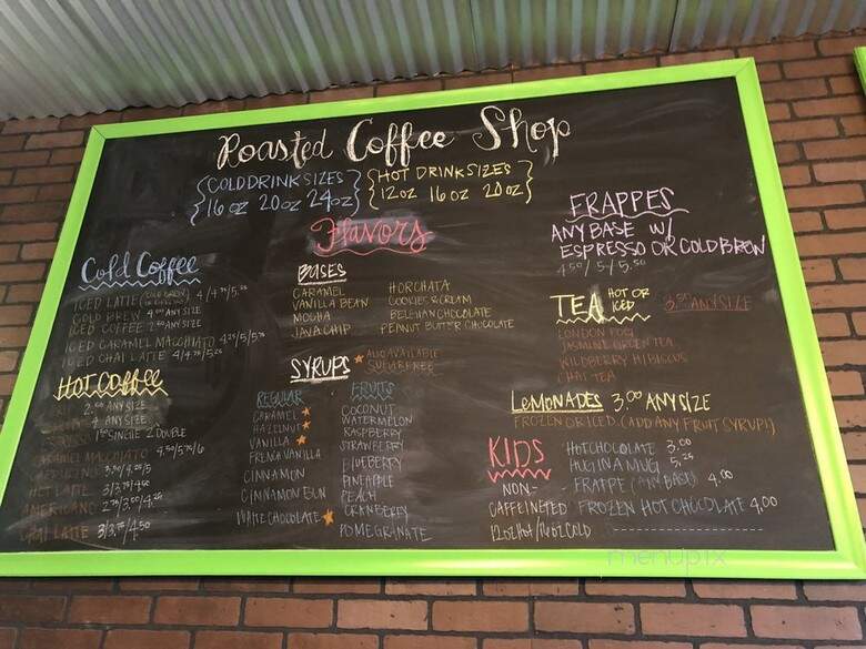 Roasted Coffee Shop - Corpus Christi, TX menu_pic