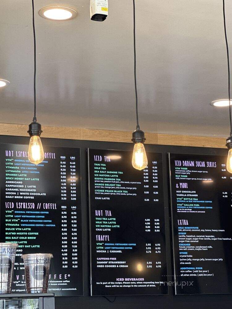 BLKdot Coffee - Long Beach, CA menu_pic