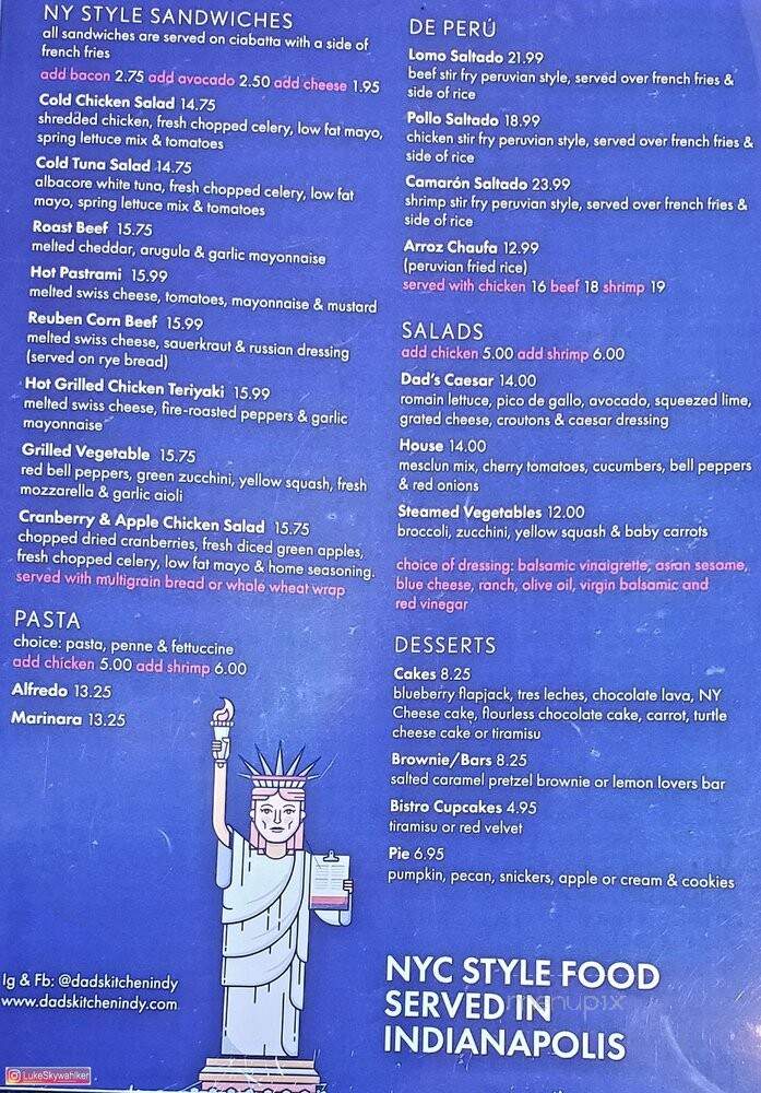 Dad's Kitchen - Indianapolis, IN menu_pic