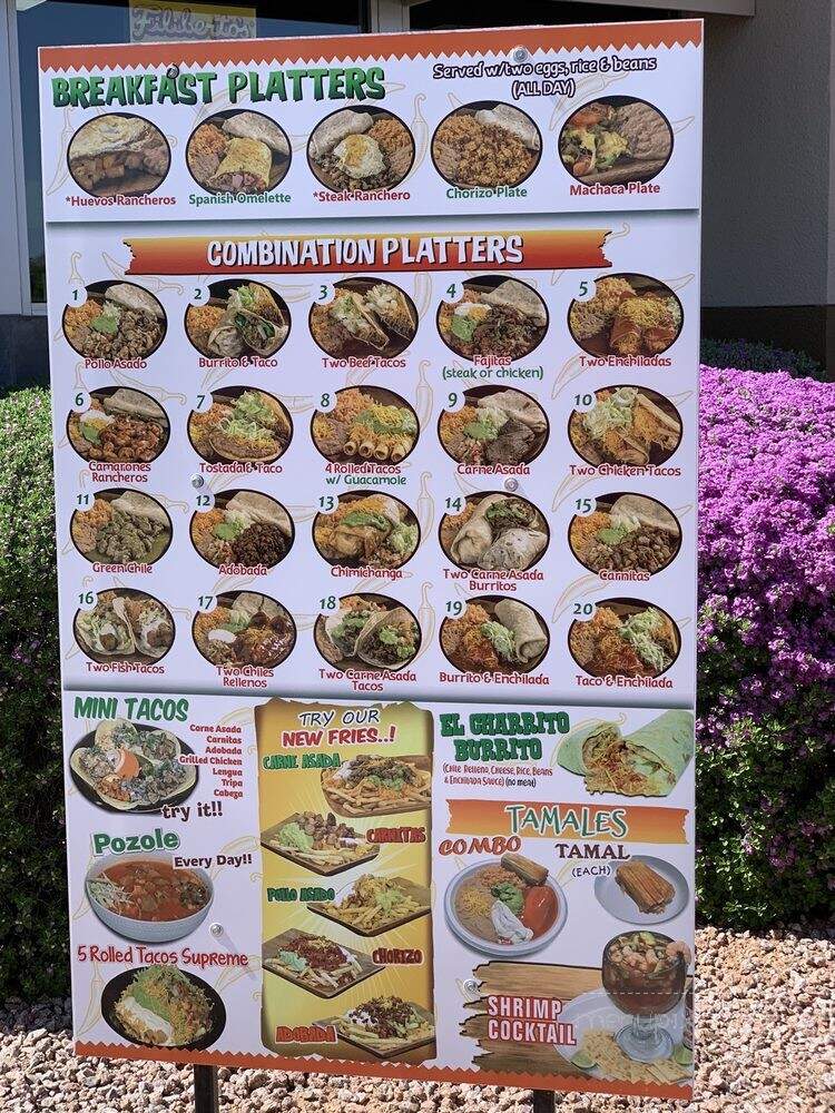 Filiberto's Mexican Food - Scottsdale, AZ menu_pic