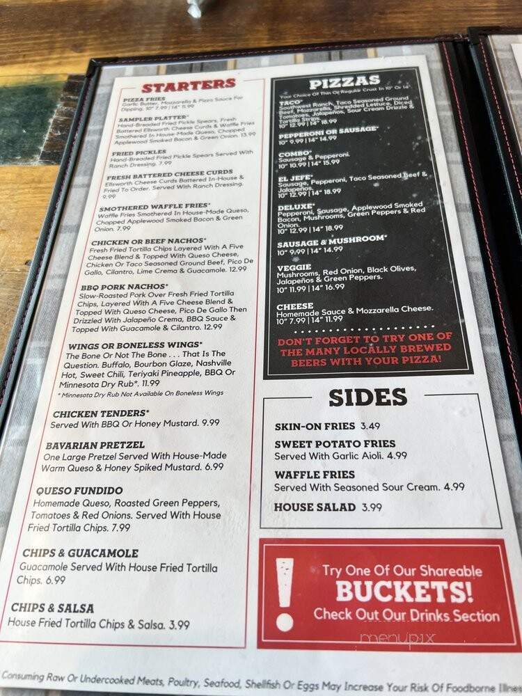 Hudson Tap - Hudson, WI menu_pic