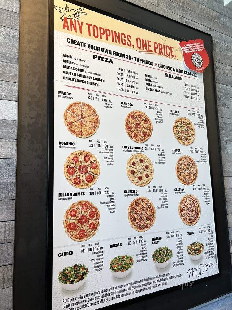 MOD Pizza - Tysons, VA menu_pic