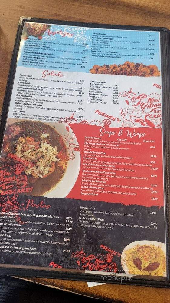 Peewee's Crab Cakes - New Orleans, LA menu_pic