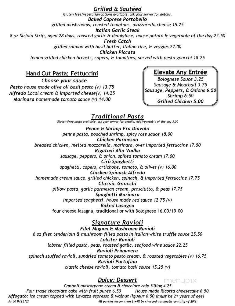Ciro - Athens, OH menu_pic