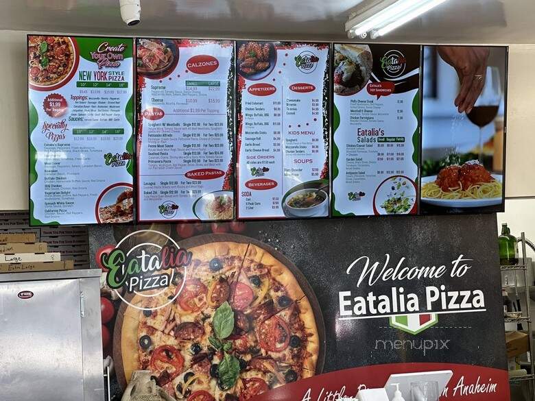 Eatalia Pizza - Anaheim, CA menu_pic