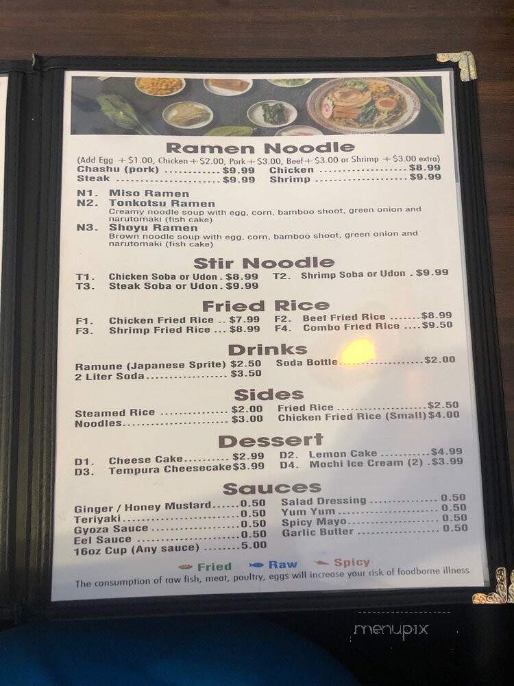 Mulan Japanese Kitchen - Lake Worth, TX menu_pic