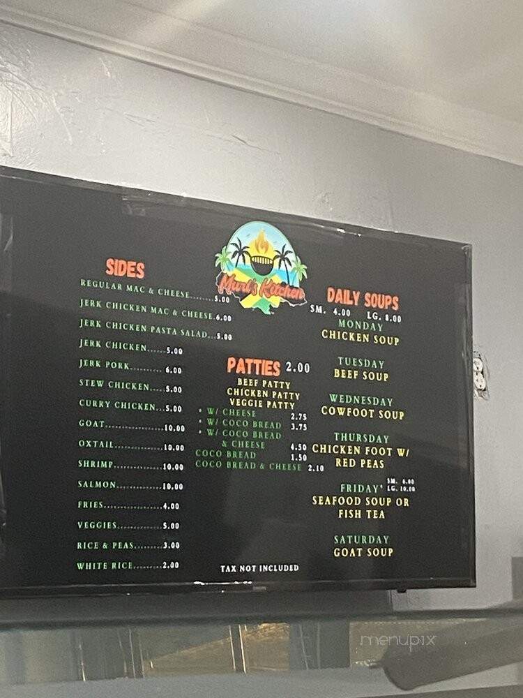 Murl's Kitchen - Boston, MA menu_pic
