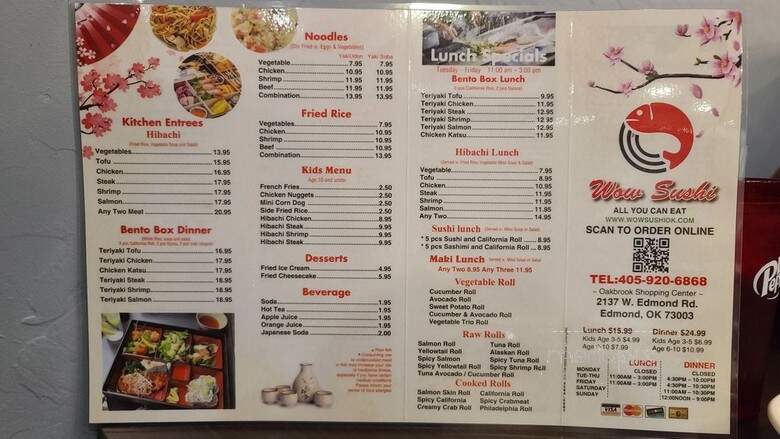 Wow Sushi - Edmond, OK menu_pic