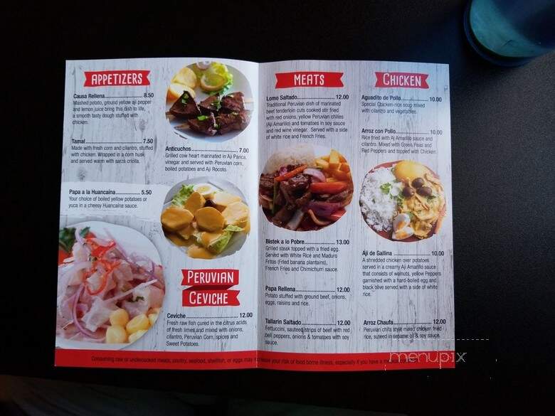 Chosica Peruvian Restaurant - Toledo, OH menu_pic