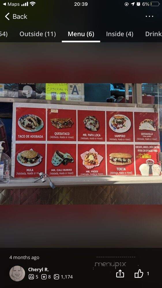 Mr. Adobada - Chula Vista, CA menu_pic