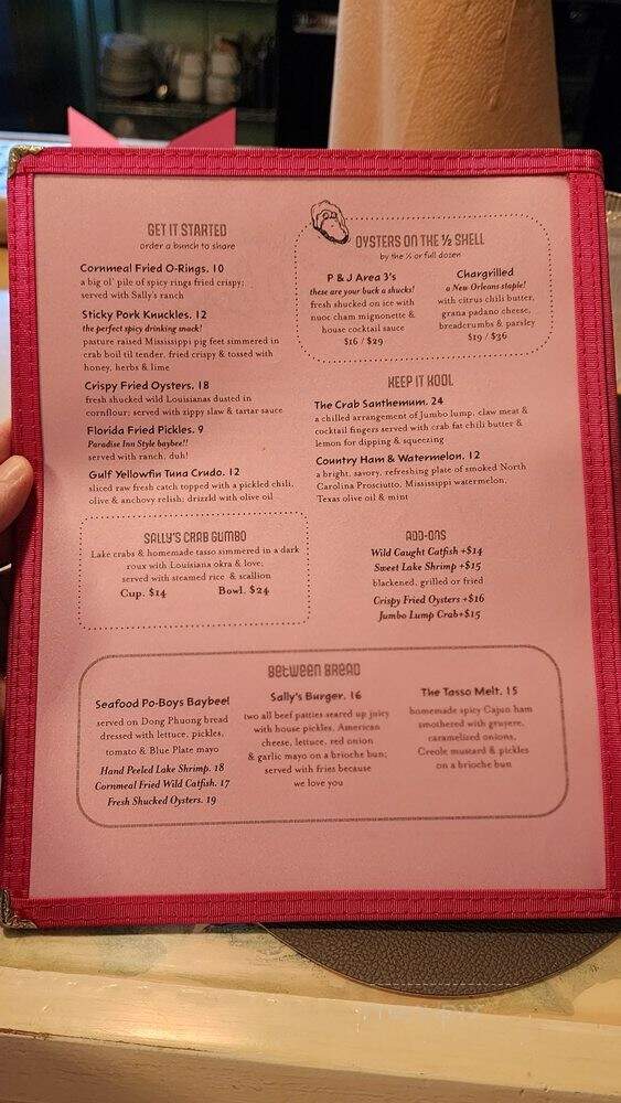 Seafood Sally's - New Orleans, LA menu_pic