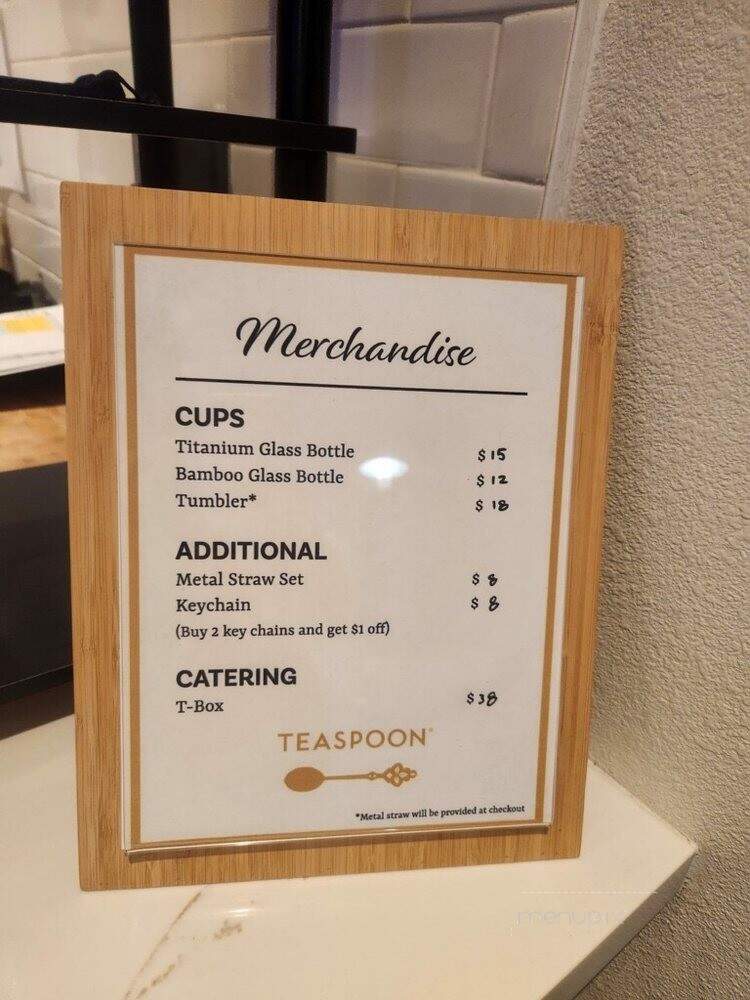 Teaspoon - Roseville, CA menu_pic