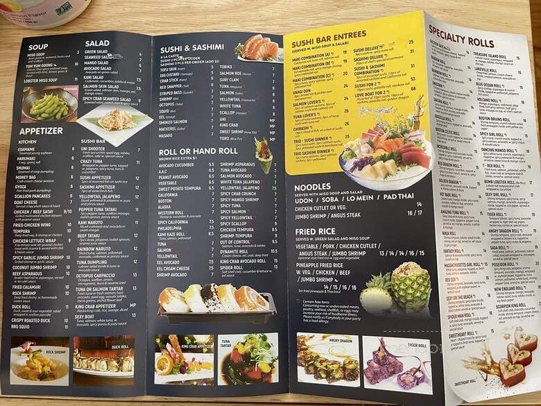 Saga Sushi - Lakeville, MA menu_pic
