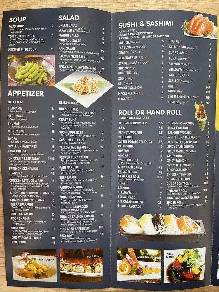 Saga Sushi - Lakeville, MA menu_pic